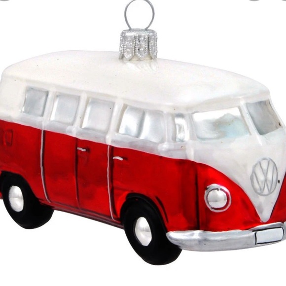 Anthropologie Moraski polish glass ornaments VW bus new - Picture 1 of 5